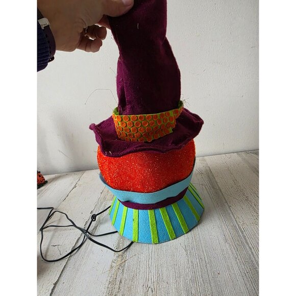 Pumpkin Halloween jack o'lantern fiber optic decor AS IS fall - Picture 3 of 7